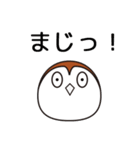おとぼけスズメの毎日使えるスタンプ（個別スタンプ：11）