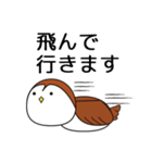 おとぼけスズメの毎日使えるスタンプ（個別スタンプ：13）