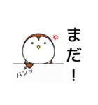 おとぼけスズメの毎日使えるスタンプ（個別スタンプ：35）