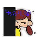 二つ結び＆おかっぱ女子（個別スタンプ：9）
