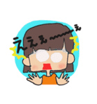 二つ結び＆おかっぱ女子（個別スタンプ：21）