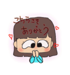 二つ結び＆おかっぱ女子（個別スタンプ：26）