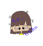 二つ結び＆おかっぱ女子（個別スタンプ：32）