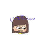 二つ結び＆おかっぱ女子（個別スタンプ：34）