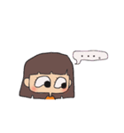 二つ結び＆おかっぱ女子（個別スタンプ：37）