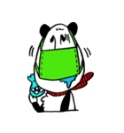 面長パンダ（個別スタンプ：10）