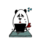 面長パンダ（個別スタンプ：13）
