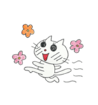 楽しい猫スタンプ（個別スタンプ：1）
