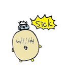 Lovely round chicken（個別スタンプ：13）