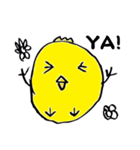 Lovely round chicken（個別スタンプ：40）