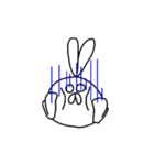 特徴のないうさぎ（個別スタンプ：34）