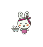 ウサギのあいさつやリアクション（個別スタンプ：14）