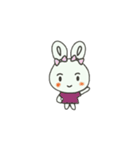 ウサギのあいさつやリアクション（個別スタンプ：34）