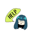 マッシュな彼らとたまに女の子（個別スタンプ：34）