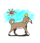 仲良し 犬とひよこ（個別スタンプ：3）
