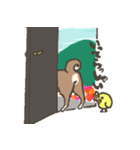 仲良し 犬とひよこ（個別スタンプ：8）