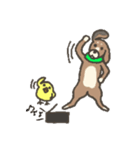 仲良し 犬とひよこ（個別スタンプ：9）