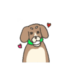 仲良し 犬とひよこ（個別スタンプ：37）