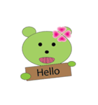 Green Tea Bear Junko（個別スタンプ：3）