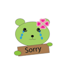 Green Tea Bear Junko（個別スタンプ：4）