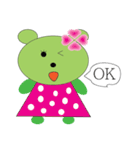 Green Tea Bear Junko（個別スタンプ：5）
