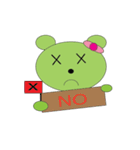 Green Tea Bear Junko（個別スタンプ：25）