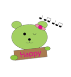 Green Tea Bear Junko（個別スタンプ：34）