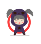 Pretty plum girl（個別スタンプ：3）