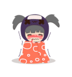 Pretty plum girl（個別スタンプ：32）