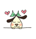 HAPPYワンコのしずくちゃん（個別スタンプ：1）