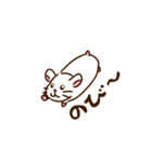 まっしろハムスター（個別スタンプ：4）