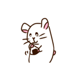 まっしろハムスター（個別スタンプ：6）