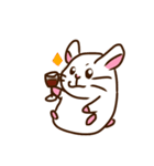 まっしろハムスター（個別スタンプ：19）
