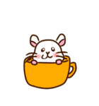 まっしろハムスター（個別スタンプ：23）