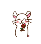 まっしろハムスター（個別スタンプ：28）