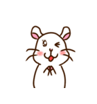 まっしろハムスター（個別スタンプ：37）