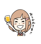 まゆこ（個別スタンプ：38）