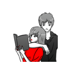 Manga couple in love 3（個別スタンプ：2）