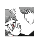 Manga couple in love 3（個別スタンプ：34）