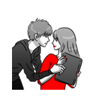 Manga couple in love 3（個別スタンプ：35）