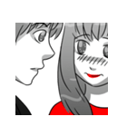 Manga couple in love 3（個別スタンプ：40）