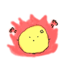 もふもふイエロー（個別スタンプ：11）