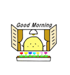 もふもふイエロー（個別スタンプ：18）