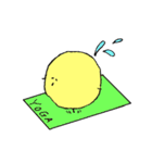 もふもふイエロー（個別スタンプ：21）