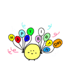 もふもふイエロー（個別スタンプ：32）