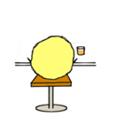 もふもふイエロー（個別スタンプ：34）