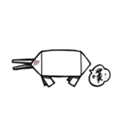 Square platypus's funny life（個別スタンプ：15）