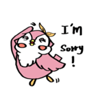 Pink Owl Naomi（個別スタンプ：32）