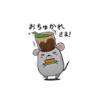 白ねずみの只今～ちう（個別スタンプ：25）