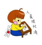 apple's girl（個別スタンプ：7）
